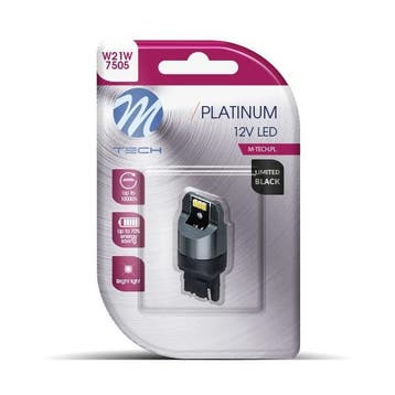 LED - W21W T20 12V - Platinum - Canbus - 16x Led diode - Wit, Verzenden, Nieuw, Maserati