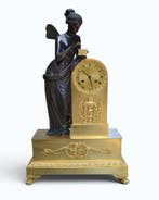 Figurale pendule - Brons - 1800-1850, Antiek en Kunst