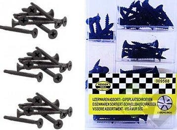 Gipsplaat Schroeven Assortiment - Kruiskop Schroeven - Benso, Ophalen of Verzenden, Nieuw