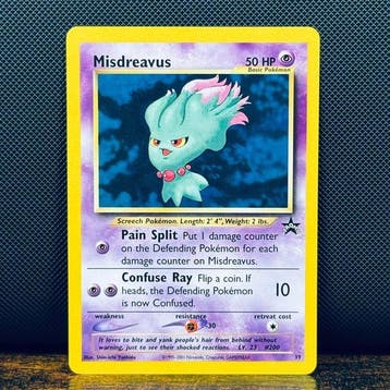 Pokémon Card - Misdreavus Black Star Promo 39 - Pokémon, Hobby en Vrije tijd, Nieuw