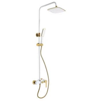 Gouden doucheset met regendouche en handdouche, Doe-het-zelf en Verbouw, Sanitair, Verzenden, Nieuw
