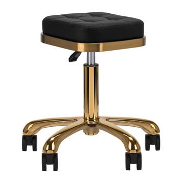 Cosmetische Kruk M-1645 Goud Zwart – Verstelbare Salonkruk, Ophalen of Verzenden, Nieuw