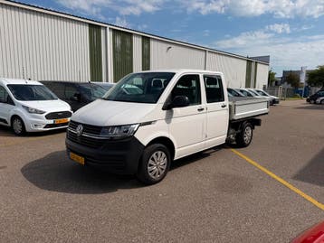Volkswagen Transporter 2.0 TDI DC / 6 persoons / pick up / O, Gebruikt, Euro 6, Volkswagen, Wit