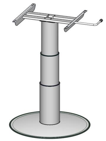 Ilse Vrijstaande Lifttafelpoot 7032 G06 34/71.5cm, Caravans en Kamperen, Nieuw