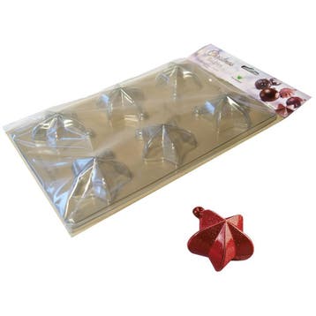 Martellato Chocolade Holvormen Kerst Ster (6x) 62x69mm 2st**, Hobby en Vrije tijd, Taarten en Cupcakes maken, Verzenden, Nieuw