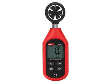 Windmeter Anemometer met Schoepenrad Digitaal Mobiel - Rood, Ophalen of Verzenden, Nieuw