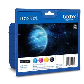 Brother LC-1280XLVALBP multipack zwart + 3 kleuren, Verzenden, Nieuw, Cartridge, Brother