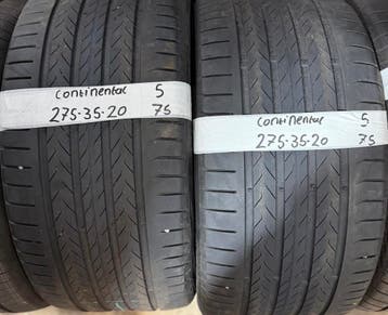 2x 275-35-20 Continental Zomer 2x 5mm €75 Per Band 275 35 20, Auto-onderdelen, Banden en Velgen, Ophalen, Gebruikt, 275 mm, Band(en)
