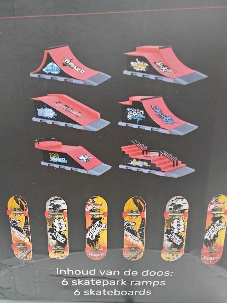 Fingerboard skatepark - 6 Ramps - 6 skateboards - Tech -, Kinderen en Baby's, Speelgoed | Overig, Verzenden