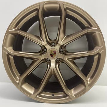 Porsche Macan II ORIGINELE 21 GT-Design Neo Dyme met banden, Ophalen, Gebruikt, 295 mm, Banden en Velgen