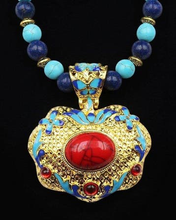 Lapis lazuli - Howliet turquoise - boeddhistische