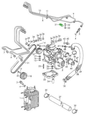 Brandstofleidingklem. Porsche 911 69-71, Auto-onderdelen, Brandstofsystemen, Verzenden, Nieuw