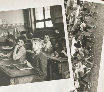 Robert Doisneau (1912–1994) - School in Paris, 2 works.