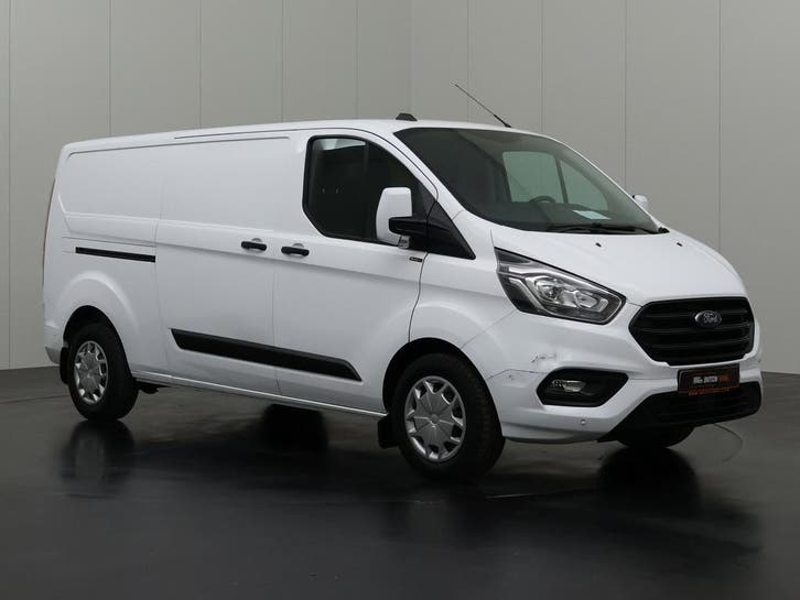 Ford Transit Custom 2.0TDCi 130PK Lang, Auto's, Bestelauto's, Lease, Handgeschakeld, Financial lease, Wit, Ford, Stof, Diesel
