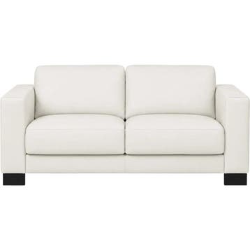 Leren bank Clear - 2,5 zits - Toledo Bianco (gebroken wit), Bohemian, Eigentijds, Modern, Retro, Vintage, Nieuw, Ophalen of Verzenden