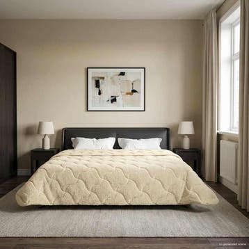 vidaXL Zomer Dekbed 200 x 240 cm Zomer Crèmekleurig Ademend, Verzenden, Nieuw