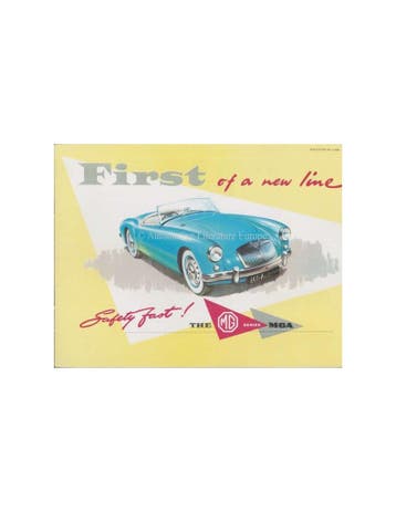 1956 MG MGA BROCHURE ENGELS, Boeken, Nieuw, Author