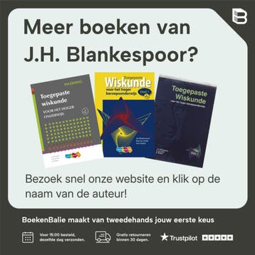 Toegepaste wiskunde voor het hoger onderwijs / 1, Boeken, Studieboeken en Cursussen, Verzenden, Gelezen, J.H. Blankespoor