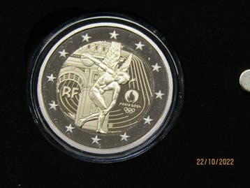 Frankrijk. 2 Euro 2022 Jeux Olympiques de Paris 2024 Proof