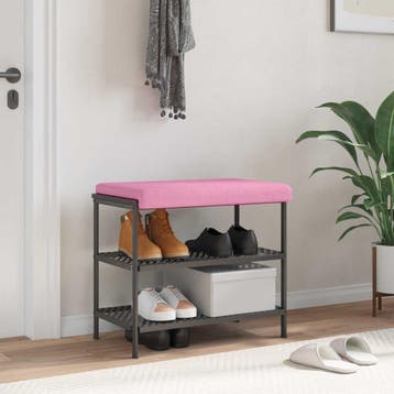 vidaXL Bankkussen Stof Roze Diepte 35 cm, Verzenden, Nieuw, Roze
