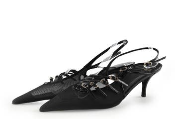 Jeffrey Campbell Slingbacks in maat 40 Bruin, Bruin, Verzenden, Zo goed als nieuw, Jeffrey Campbell