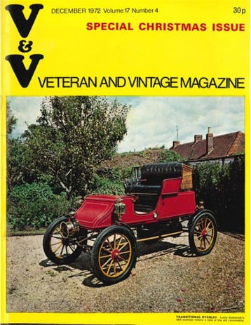 1972 VETERAN AND VINTAGE MAGAZINE 4 ENGELS, Nieuw, Author