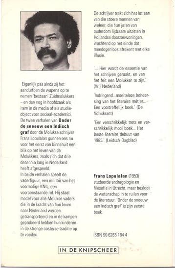 Onder de sneeuw een Indisch graf 9789493214200, Verzenden, Zo goed als nieuw, Frans Lopulalan