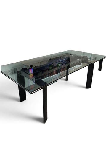 Roche Bobois - Tafel - Glas, Staal - Tafel astrolab Roche, Nieuw