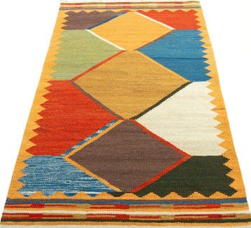 Handgeweven designer Kelim - Verzamelaarsstuk - Kelim - 190, Nieuw