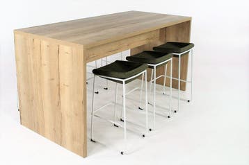 WOOD hoge vergadertafel Eiken 220x100  Eiken 220x100, Ophalen of Verzenden, Nieuw in verpakking
