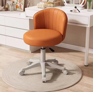Draaibare Make-up Stoel – PU Leer Kruk met Wielen, Huis en Inrichting, Verzenden, Nieuw