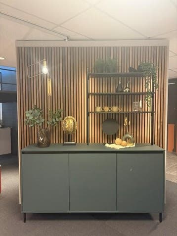 Donker groen design meubel, Huis en Inrichting, Kasten | Overige, Ophalen, Zo goed als nieuw