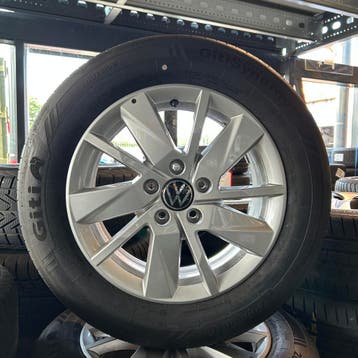16 inch velgenset | Volkswagen 5x112 205/60-16  | 0626-10, Gebruikt, 16 inch, Banden en Velgen, 205 mm