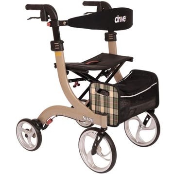 Rollator lichtgewicht Drive Nitro champagne S, Diversen, Rollators, Ophalen of Verzenden, Nieuw