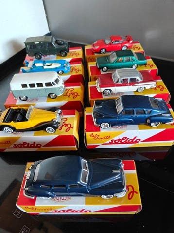Solido 1:43 - Modelauto (9) - Diverse Solido modellen waar, Nieuw
