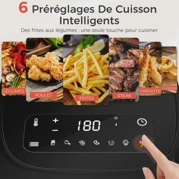 4.2L Airfryer met LED Touchscreen, 6 Voorgeprogrammeerde Men, Verzenden, Nieuw