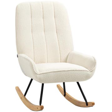 TRUUSK Comfortabele Schommelstoel met Sherpa-vlies - Voor Sl, Verzenden, Nieuw