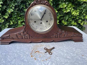 Pendule - Hout - 1920-1930 - Junghans Werk 160