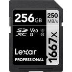 Lexar SDXC Professional 256GB 1667x UHS-II, Audio, Tv en Foto, Fotografie | Geheugenkaarten, Ophalen of Verzenden, Nieuw, Overige typen