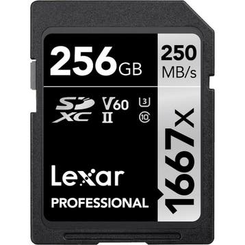 Lexar SDXC Professional 256GB 1667x UHS-II, Audio, Tv en Foto, Fotografie | Geheugenkaarten, Ophalen of Verzenden, Nieuw, Overige typen