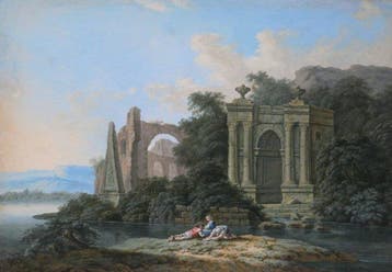 Franse school (XVIII) - Landscape of Italy with ruins