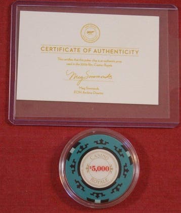 James Bond 007: Casino Royale - Original Screen-Used Prop, Verzamelen, Nieuw