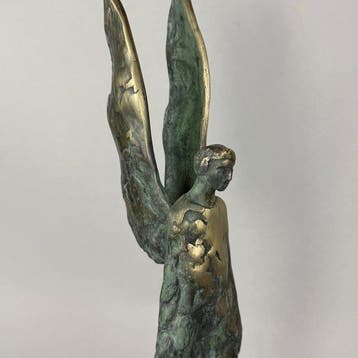 J. Zak (XX-XXI) - sculptuur, New - The Angel - 36 cm - Brons