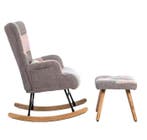 Comfortabele Schommelstoel met Voetsteun – Loungestoel, Verzenden, Nieuw