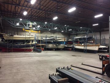 Winterstalling sloep &amp; tender binnen - Alphen a/d Rijn, Herfst, Binnen