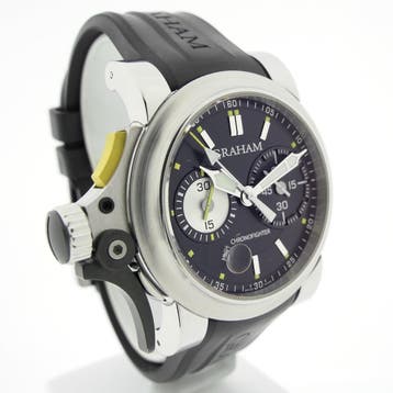 Graham Chronofighter Trigger 256; Automatisch heren horloge, Overige merken, Polshorloge, Kunststof, Ophalen of Verzenden