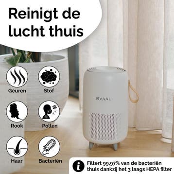 Øvaal Luchtreiniger - Air Purifier - met vervangbaar HEPA13, Ophalen of Verzenden, Zo goed als nieuw