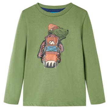 vidaXL Kindershirt met lange mouwen 116 lichtkakikleurig, Verzenden, Nieuw