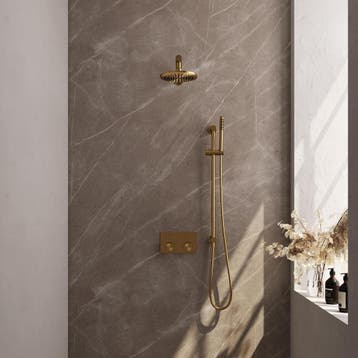 Brauer Gold Carving Thermostatische Regendoucheset Inbouw -, Ophalen of Verzenden, Nieuw