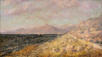 Rosario Di Fazio (1892 –1958) - Veduta costiera mediterranea